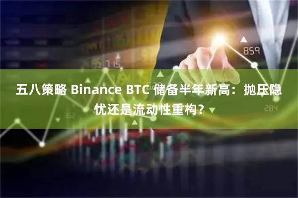 五八策略 Binance BTC 储备半年新高：抛压隐忧还是流动性重构？